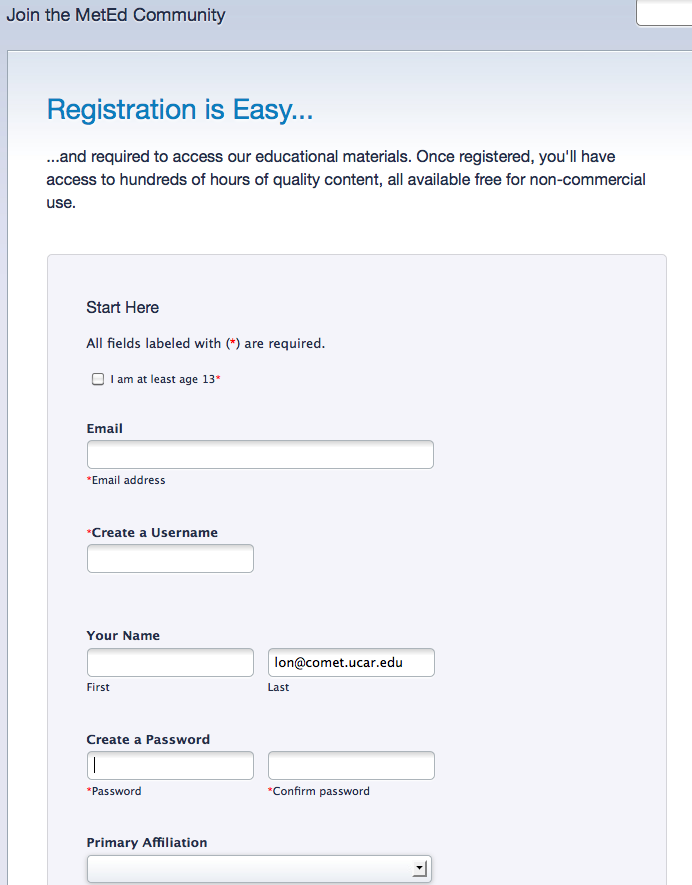 Meted Signup Meted Signup