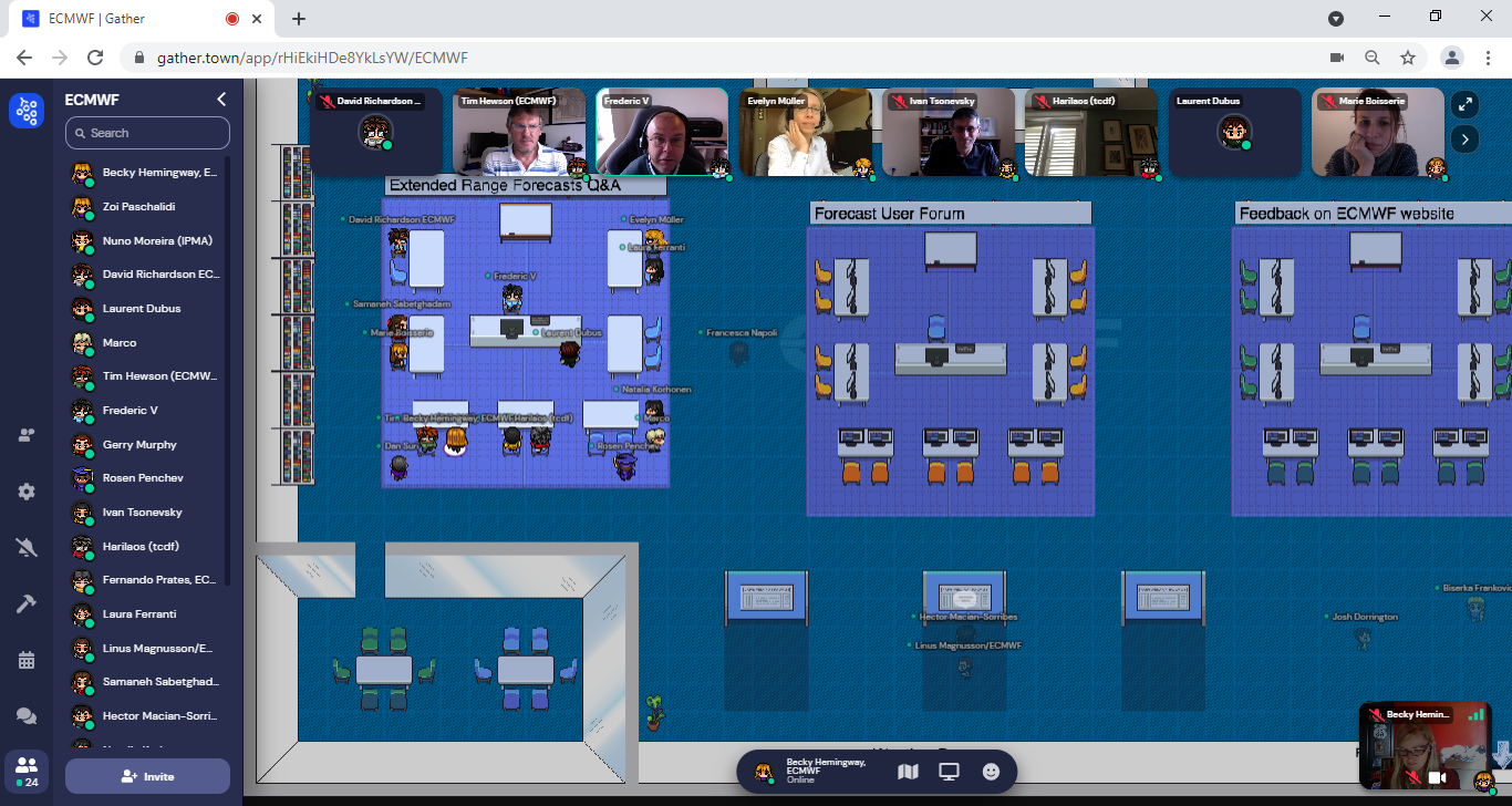 Picture of a practical session in gather
