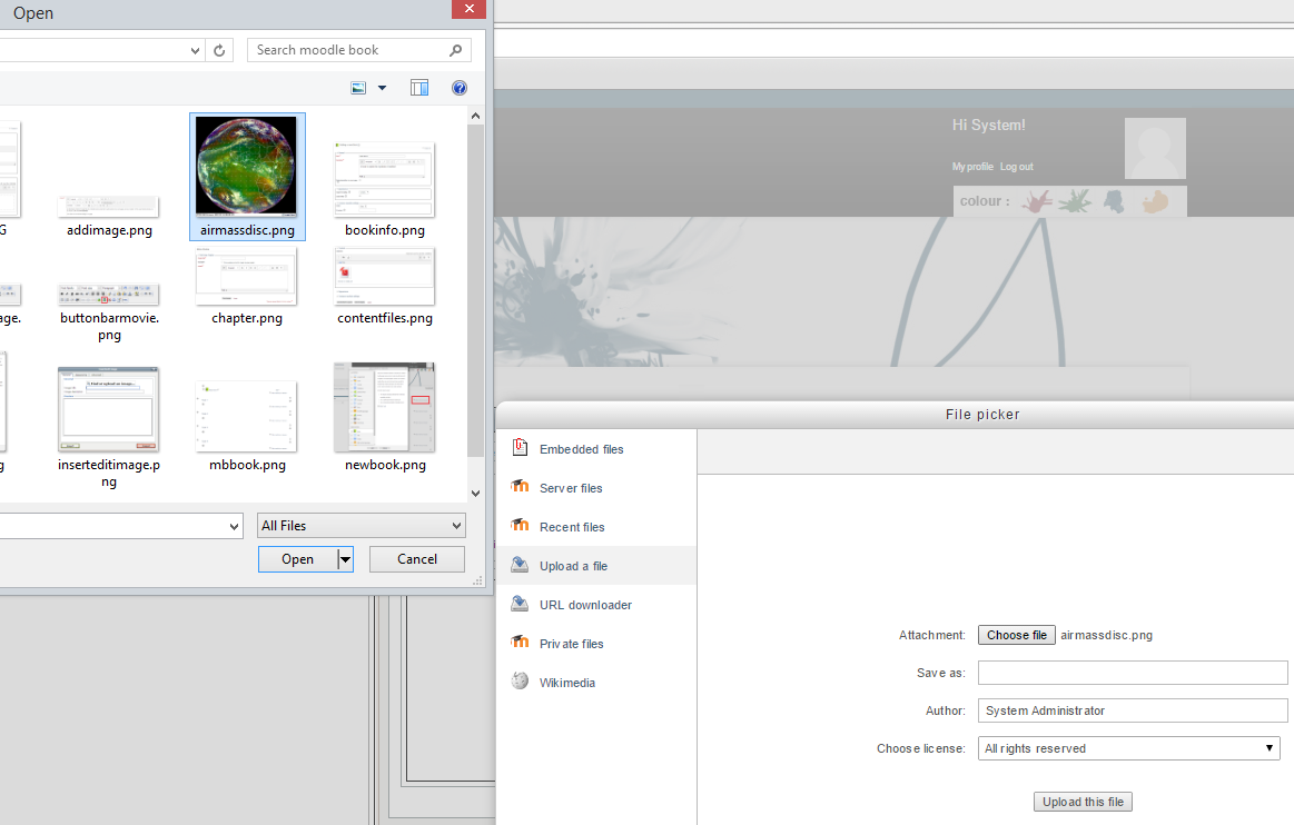 File chooser