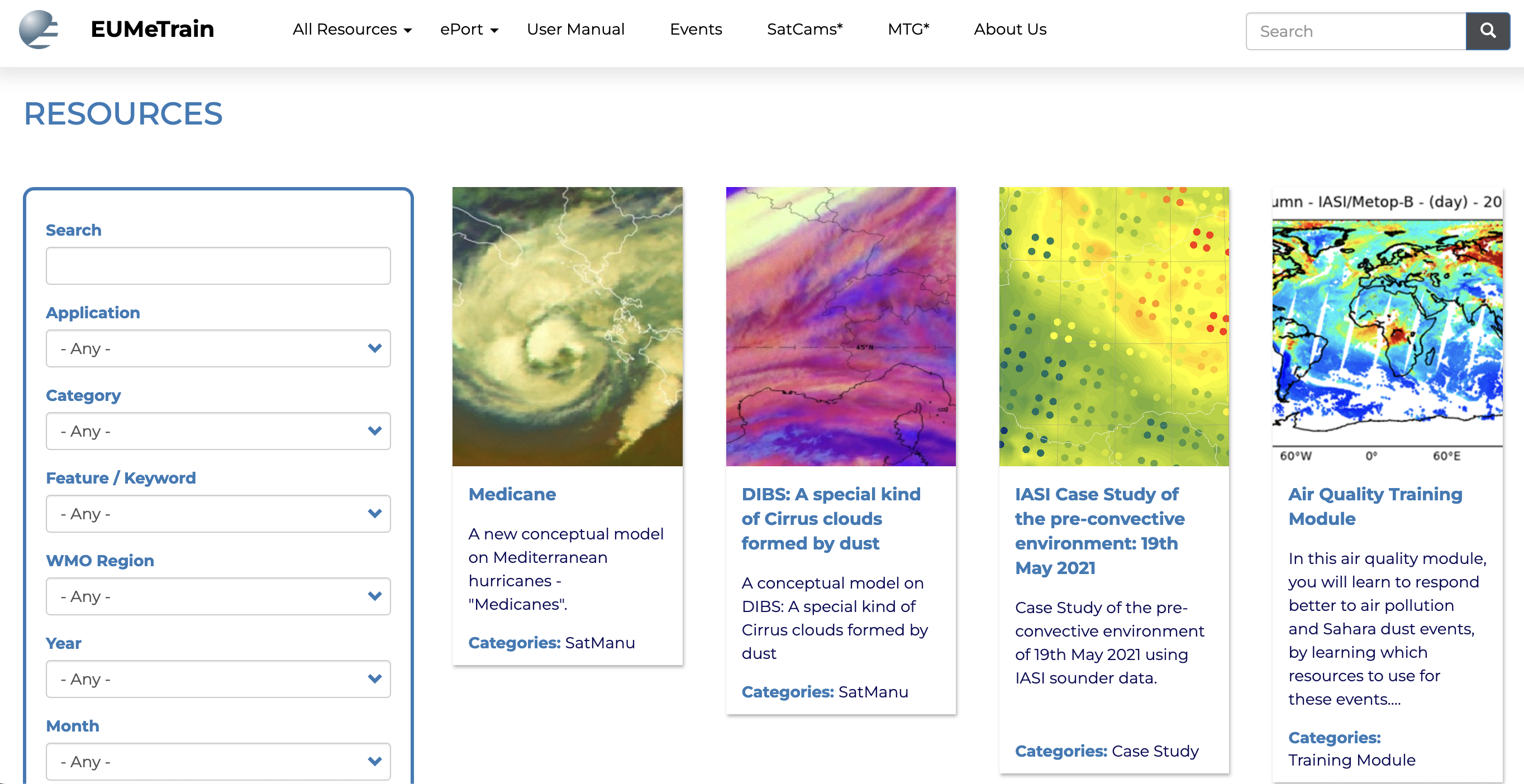 EUMeTrain homepage