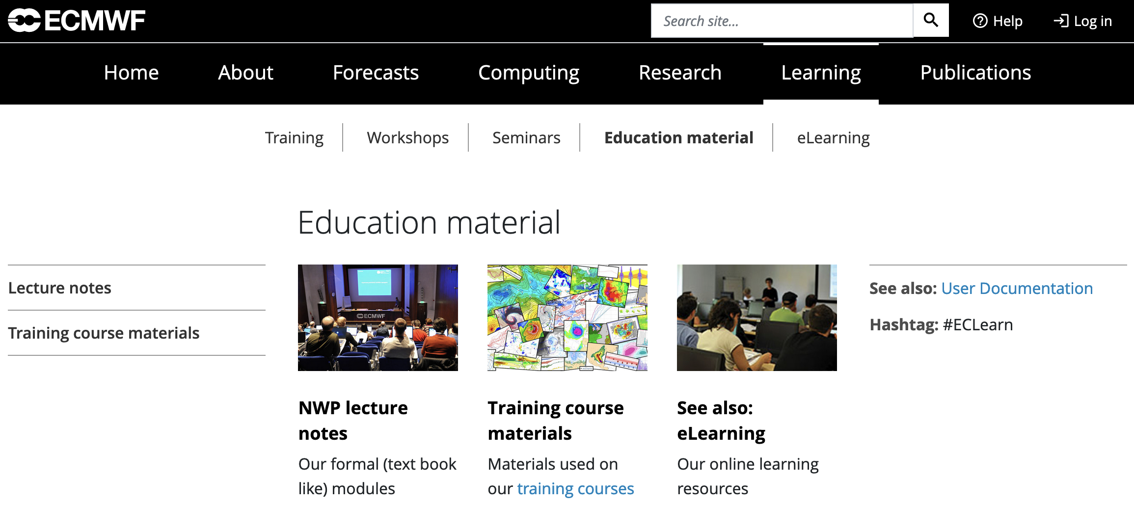 ECMWF home page