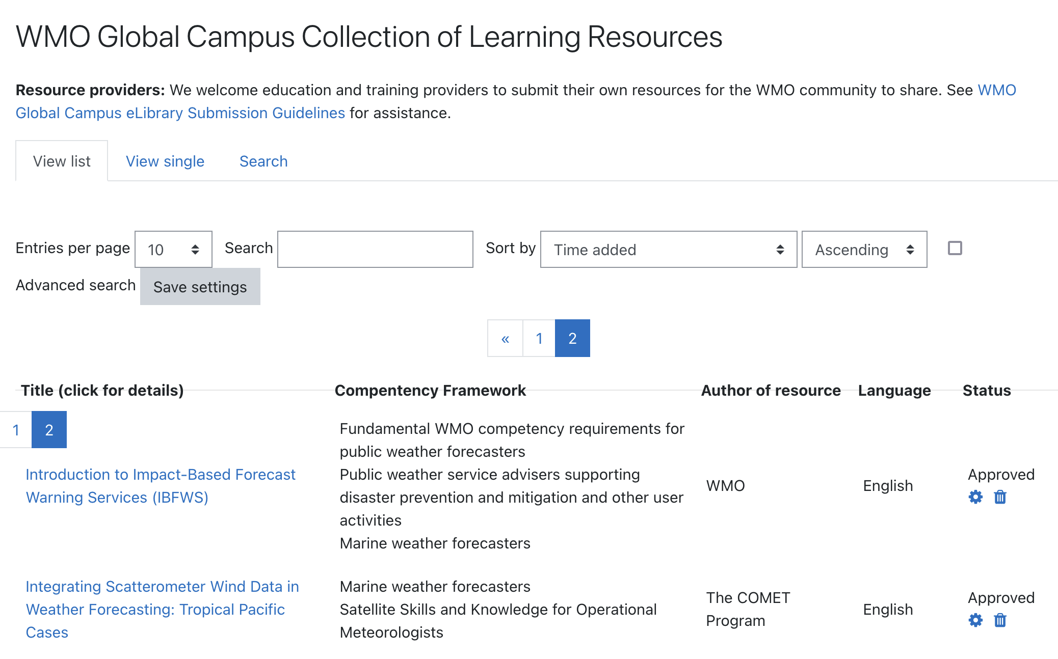 Global Campus collection